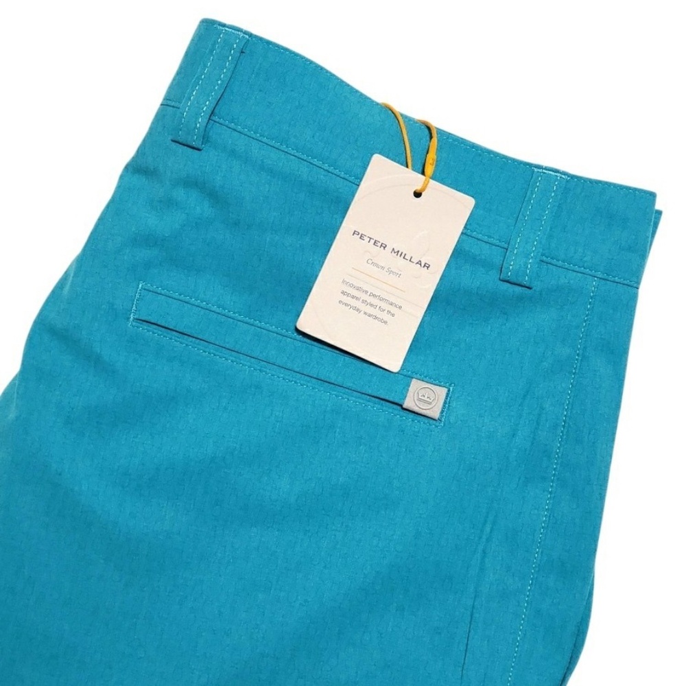 NEW Peter Millar Crown Sport Shackleford Hybrid Shorts Mens 32 Blue $115